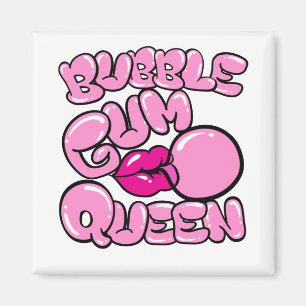 Bubble Gum Queen Bubblegum Magneet
