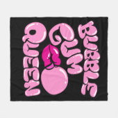 Bubble Gum Queen Fleece Deken (Voorkant (Horizontaal))