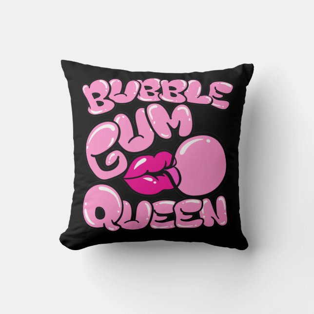 Bubble Gum Queen Kussen (Voorkant)
