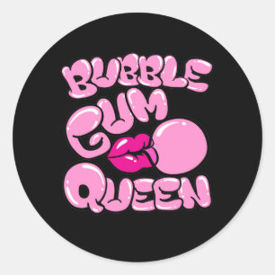 Bubble Gum Queen Ronde Sticker