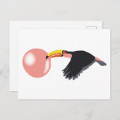 Bubble Gum Toucan Bing Bubble Briefkaart (Voorkant / Achterkant)
