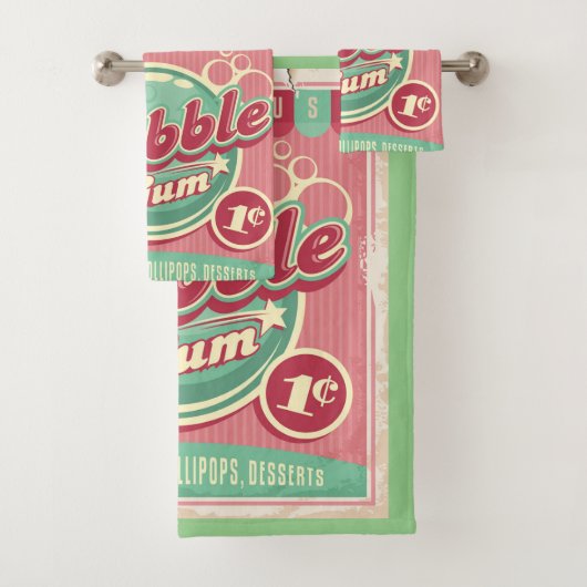 Bubble Gum Towel Set Bad Handdoek (Insitu)