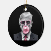 Bubble Gum Trump Donald Trump 2024 Stem op Trump Keramisch Ornament (Links)