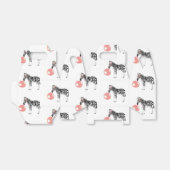 Bubble Gum Zebra Baling Bubble Bedankdoosjes (Uitgevouwen)