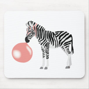 Bubble Gum Zebra Baling Bubble Muismat