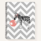 Bubble Gum Zebra Baling Bubble Notitieboek (Voorkant)
