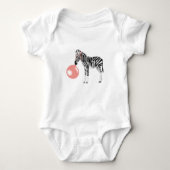 Bubble Gum Zebra Baling Bubble Romper (Voorkant)