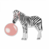 Bubble Gum Zebra Baling Bubble Sticker (Voorkant)