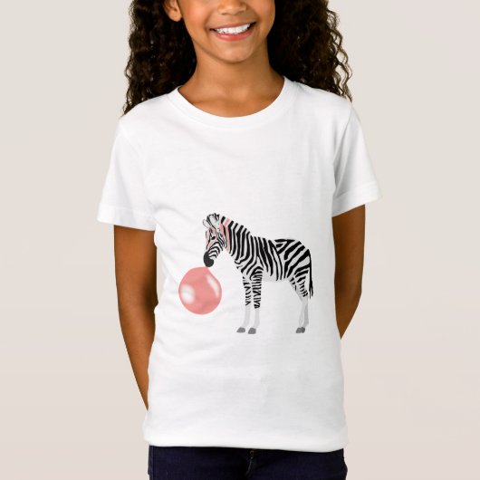 Bubble Gum Zebra Baling Bubble T-shirt (Voorkant)