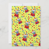 Bubble Gumballs Party Uitnodiging (Achterkant)