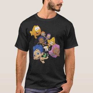 Bubble Guppies Full Cast Swimming Portret Essent T-shirt