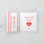 Bubble Heart Coupon Valentine Card (Binnen)