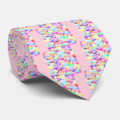 Bubble Heart Light Stropdas (Opgerold)