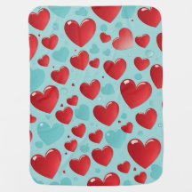 Bubble Hearts Blankie | D. Jemmes