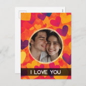 Bubble Hearts Feestdagenkaart (Voorkant / Achterkant)