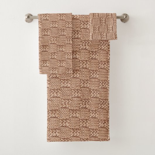 Bubble Knit Stitch Pattern beroemd gemaakt door Sh Bad Handdoek (Insitu)