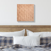 Bubble Knit Stitch Pattern beroemd gemaakt door Sh Canvas Afdruk (Insitu (Slaapkamer))