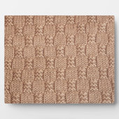 Bubble Knit Stitch Pattern beroemd gemaakt door Sh Fotoplaat (Voorkant)