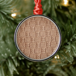 Bubble Knit Stitch Pattern beroemd gemaakt door Sh Metalen Ornament
