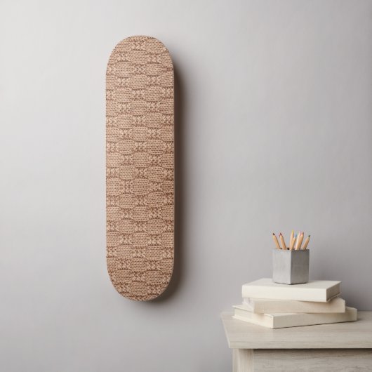 Bubble Knit Stitch Pattern beroemd gemaakt door Sh Skateboard (Muurkunst)