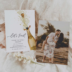 Bubble koppels Engagement Party fotouitnodiging Kaart