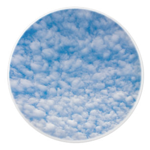 Bubble Mammatus Clouds Blue Sky Natuur Fotografie Keramische Knop