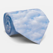 Bubble Mammatus Clouds Blue Sky Natuur Fotografie Stropdas (Opgerold)