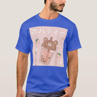 Bubble Milk Tea Boba Cute Bear Kawaii  T-shirt