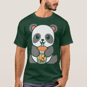 Bubble Milk Tea Panda Cute Panda Drink Boba Mil T-shirt