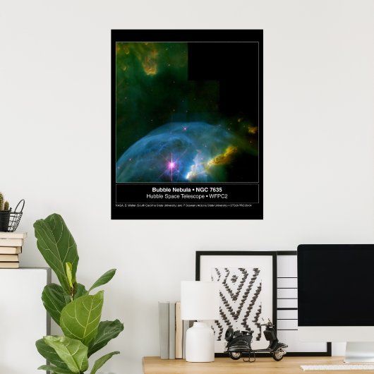 Bubble Nebula Poster (Thuiskantoor)