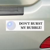 Bubble niet barsten bumpersticker (Op auto)