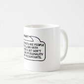 Bubble offerte accountant koffiemok (Voorkant rechts)