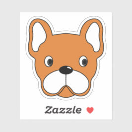 Bubble Oranje Bulldog 3 "x3" Vinyl Sticker