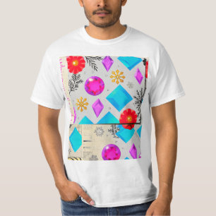 Bubble Pattern Pop T-shirt – Vrolijk Abstract Kuns