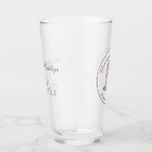 Bubble Pink Champagne Glass Toast Weddenschap Glas (Rechts)