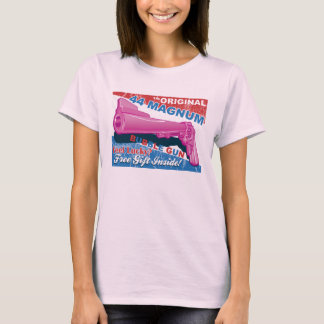 Bubble Pistool - 44 Magnum Revolver in roze T-shirt
