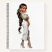 Bubble Ponytail Spiraal Notebook