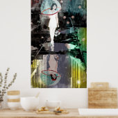 Bubble Rain Poster (Keuken)