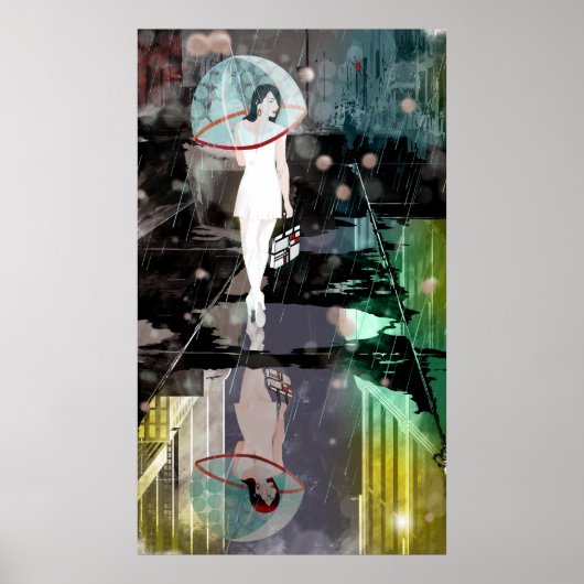 Bubble Rain Poster (Voorkant)