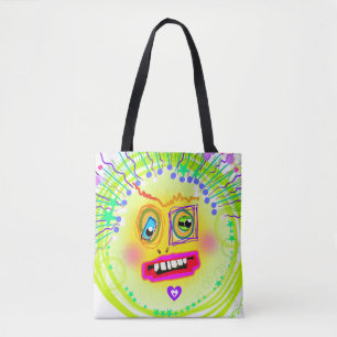 Bubble Smile Meemogie Emoji Kunst Draagtas