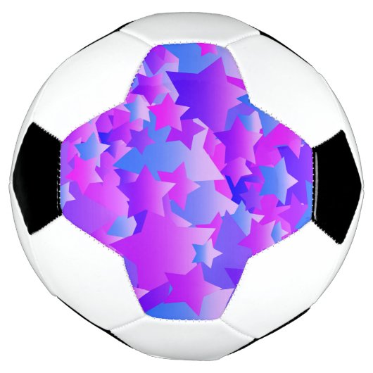 Bubble Stars Paars Voetbal (Gedraaid)