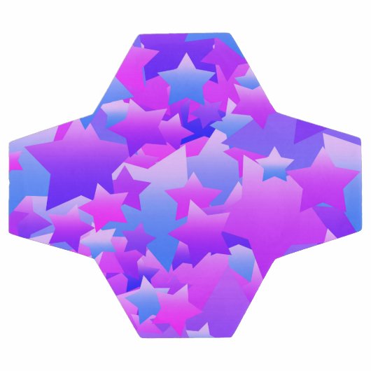 Bubble Stars Paars Voetbal (Enkel)