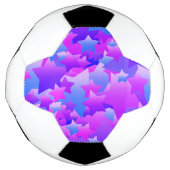 Bubble Stars Paars Voetbal (Voorkant)