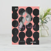 Bubble Stijlvolle cover uitnodiging sjabloon (Staand voorkant)