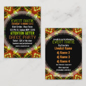 Bubble Stippen EVENT PARTY Mini Flyers Visitekaartje (Voorkant / Achterkant)