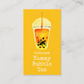 Bubble Tea boba art Carte de visite (Devant)