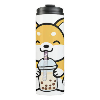 Bubble Tea Boba Corgi Thermosbeker