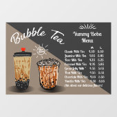 Bubble Tea Boba Donut Shop Front aanpassen Raamsticker (Vel)