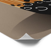 Bubble Tea Boba Donut Shop Large aanpassen Poster (Hoek)