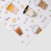 Bubble Tea Business White Tissuepapier (Detail)